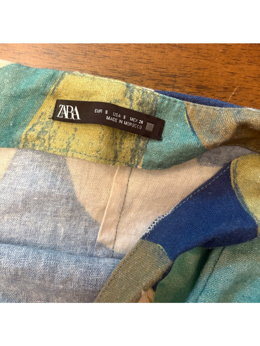 Gorgeous Zara linen blend halter tropical dress - Picture 5 of 8